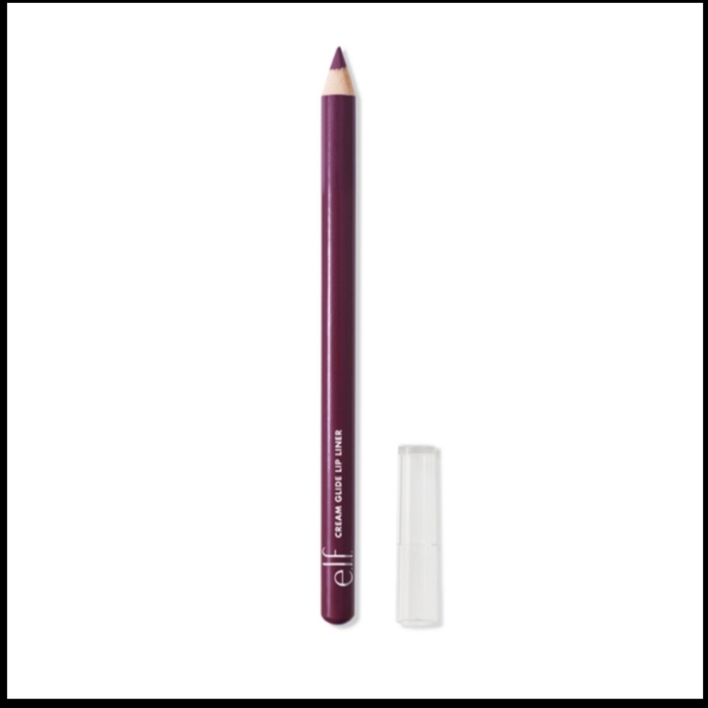 ELF Cosmetics Cream Glide Lip Liner Shade: Plum & Get it (blackened plum) 🆕